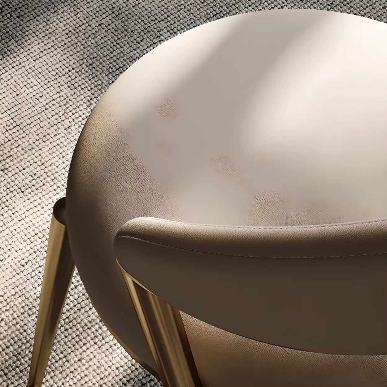 Modern Ergonomic Faux Leather Dining Chair