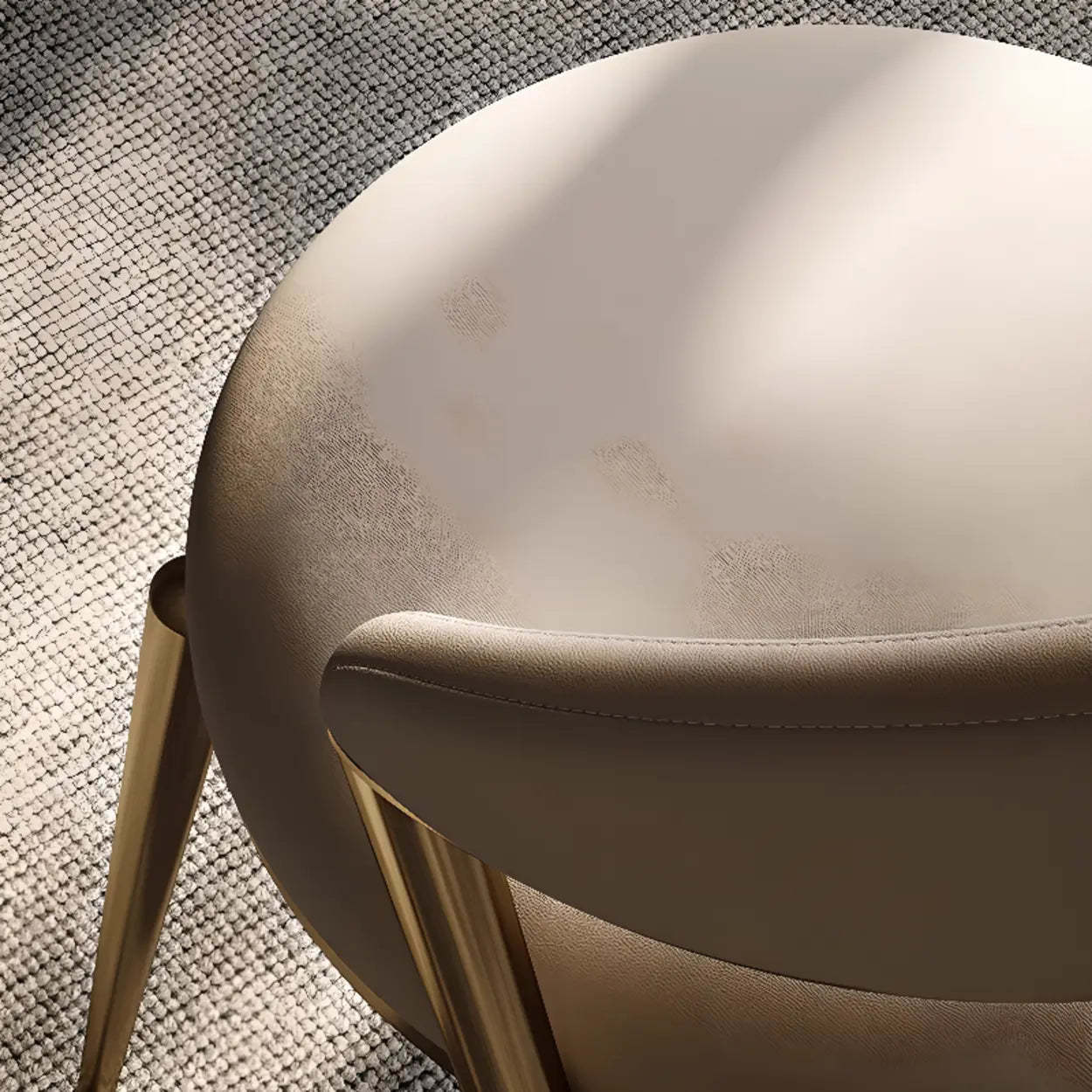 Modern Ergonomic Faux Leather Dining Chair