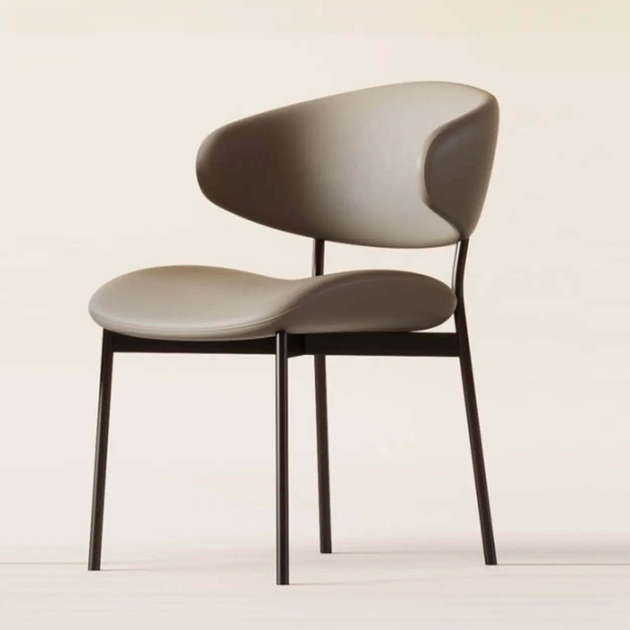 Modern Ergonomic Curved Back Dining Chair