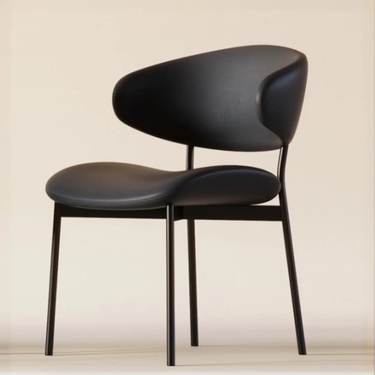 Modern Ergonomic Curved Back Dining Chair