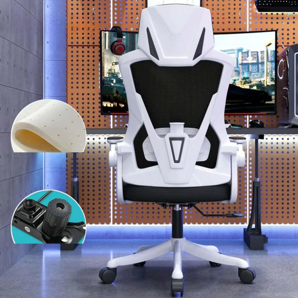 Modern Ergonomic Mesh Office Chair with Adjustable Arms
