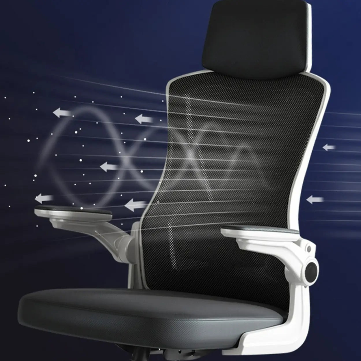 Modern Ergonomic Mesh Office Chair with Adjustable Arms