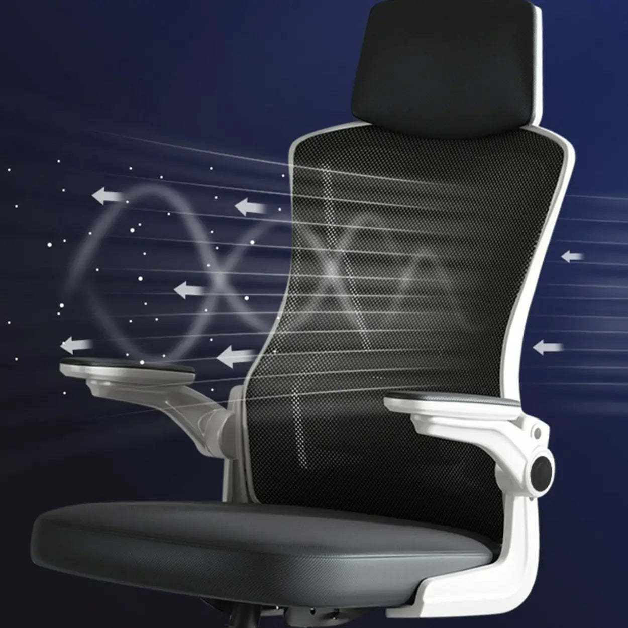 Modern Ergonomic Mesh Office Chair with Adjustable Arms