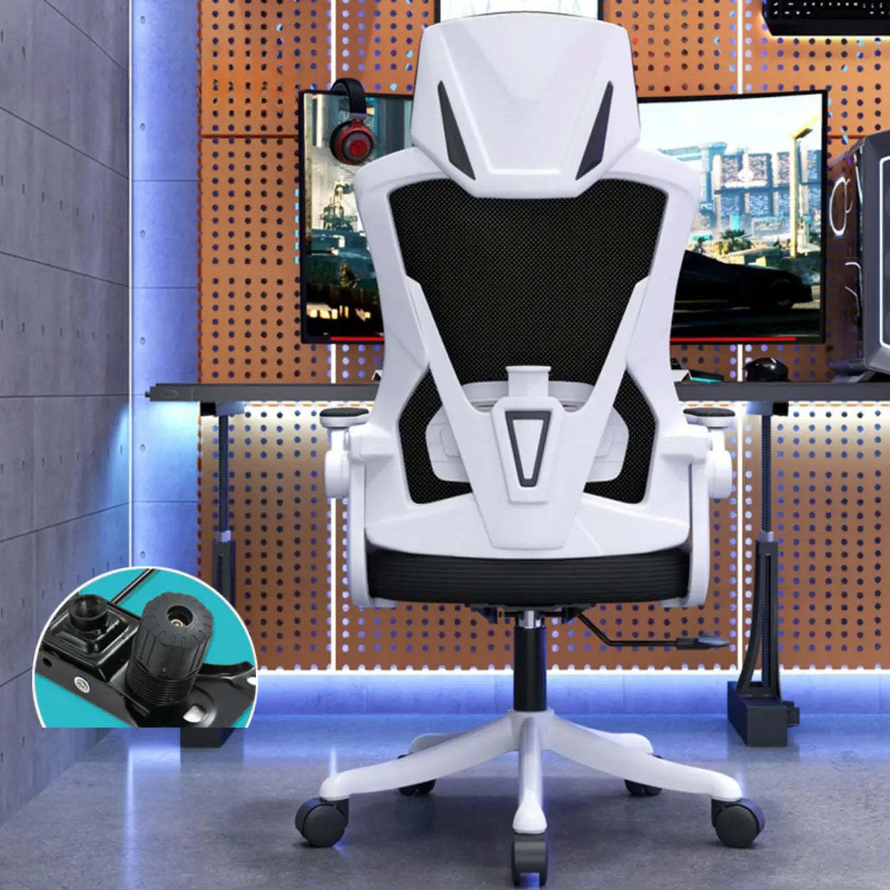 Modern Ergonomic Mesh Office Chair with Adjustable Arms