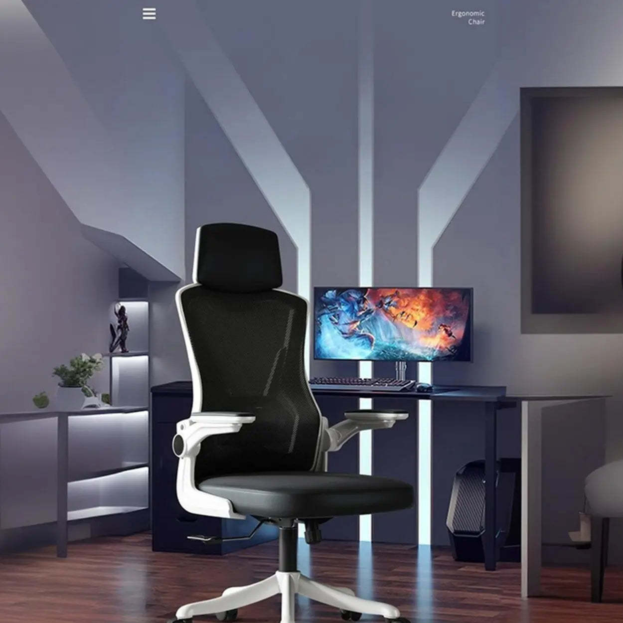 Modern Ergonomic Mesh Office Chair with Adjustable Arms