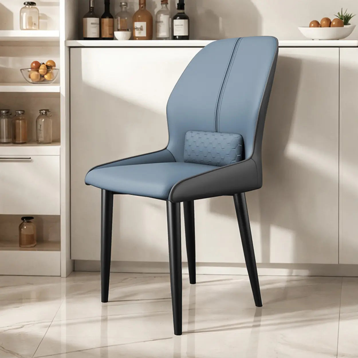 Modern Ergonomic Dining Chair with Lumbar Support