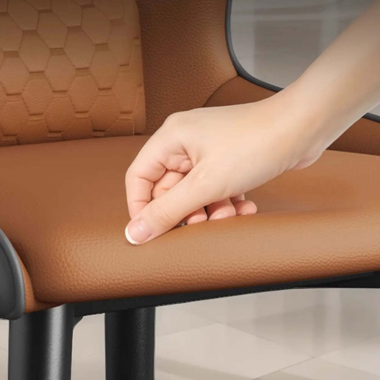Modern Ergonomic Dining Chair with Lumbar Support
