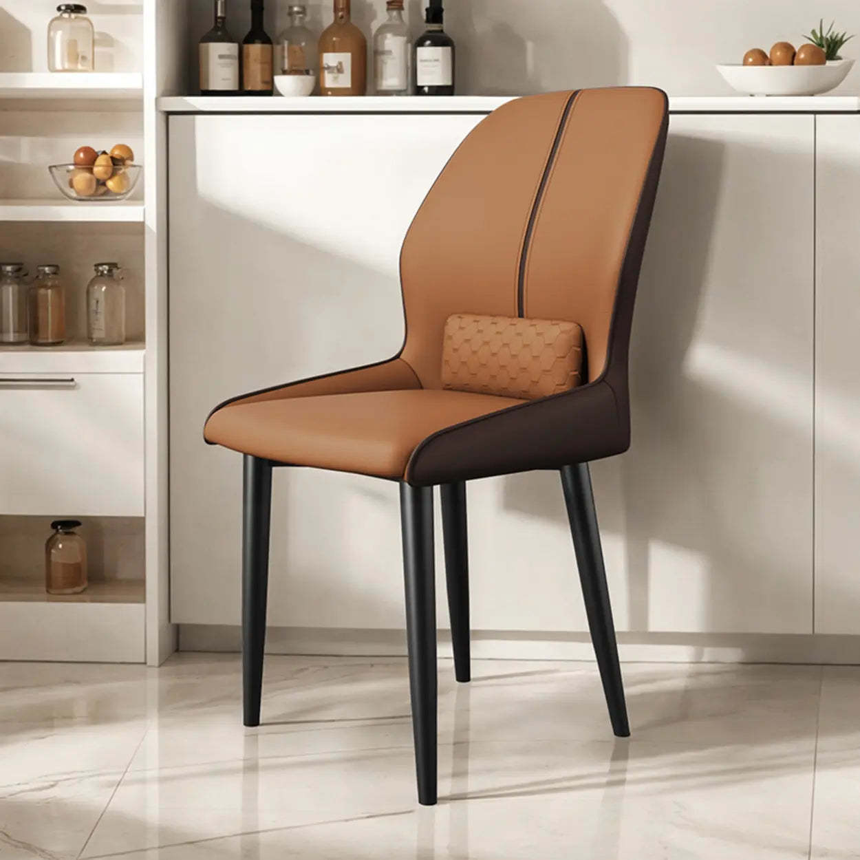 Modern Ergonomic Dining Chair with Lumbar Support