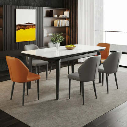 Extendable Stone Rectangular Dining Table