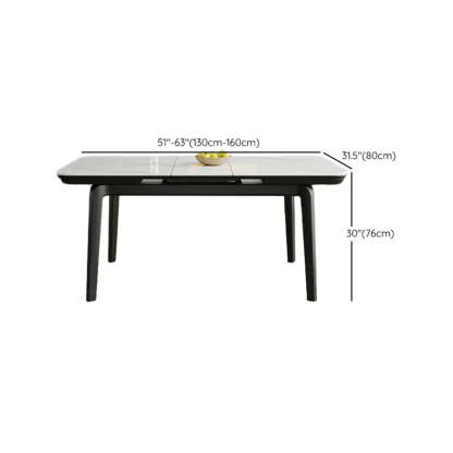 Extendable Stone Rectangular Dining Table