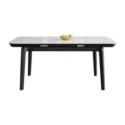 Extendable Stone Rectangular Dining Table — Table Only