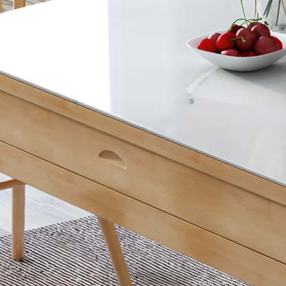 Modern Extendable Round White Sintered Stone Dining Table