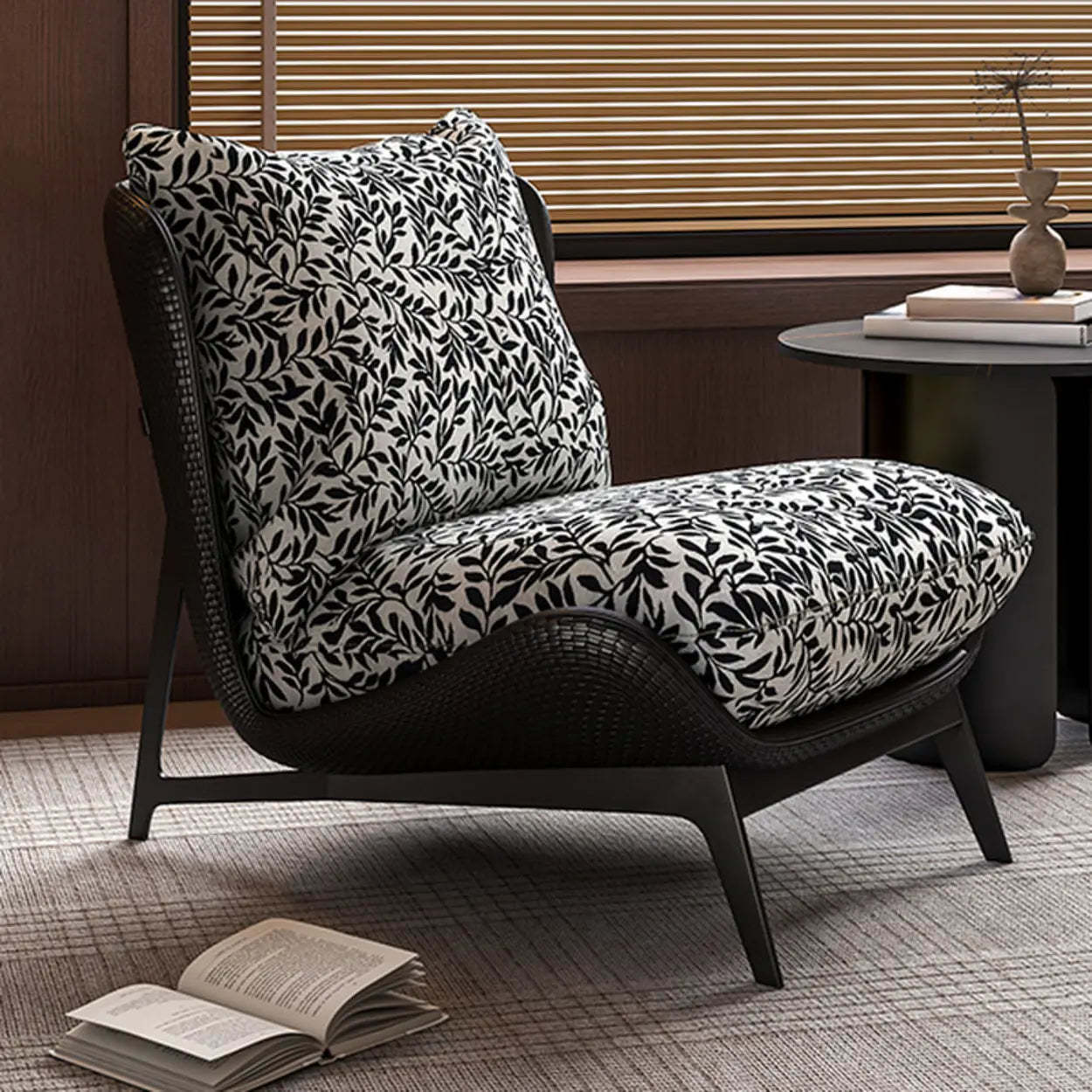 Modern Flannel Reclining Accent Chair — Green / Flannel