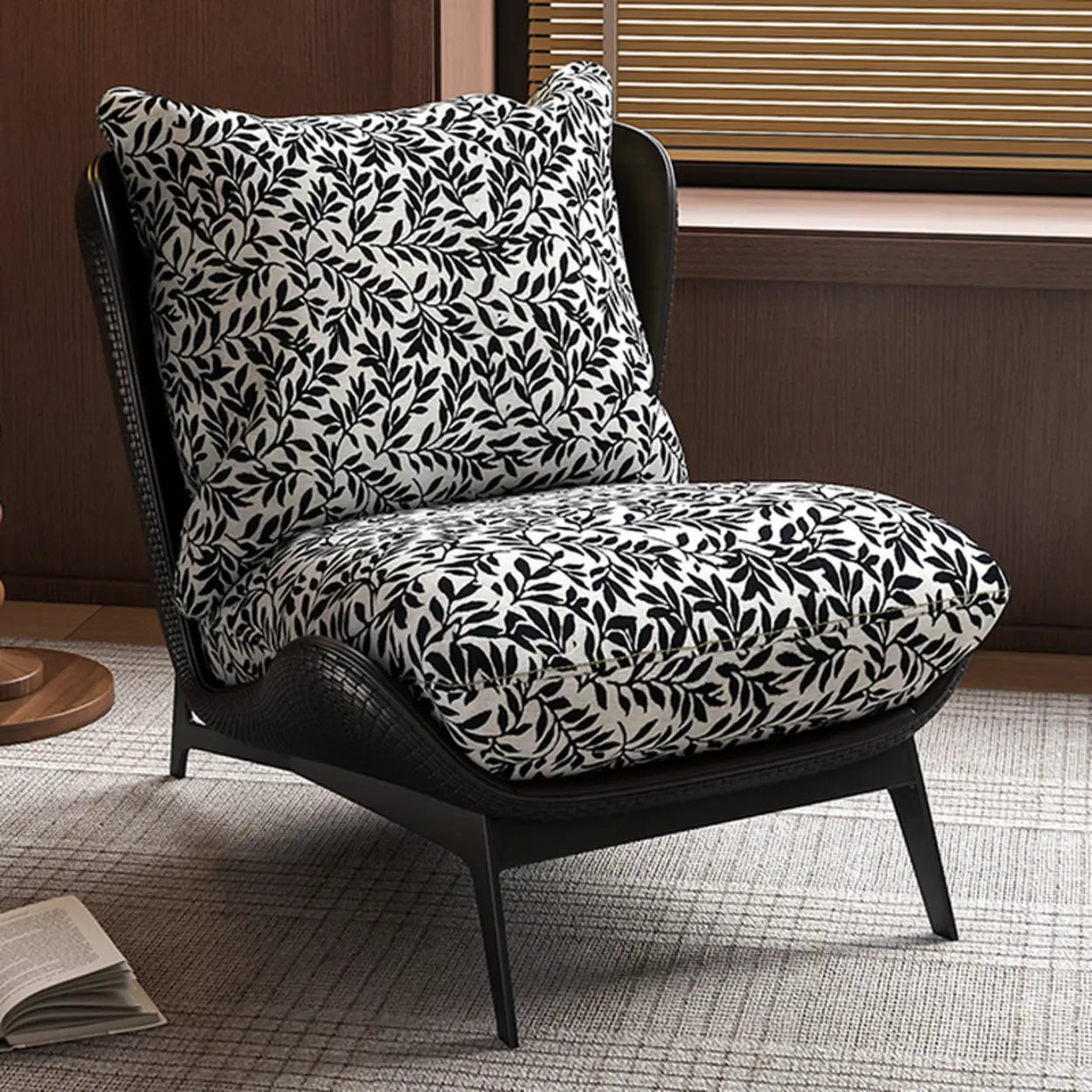 Modern Flannel Reclining Accent Chair