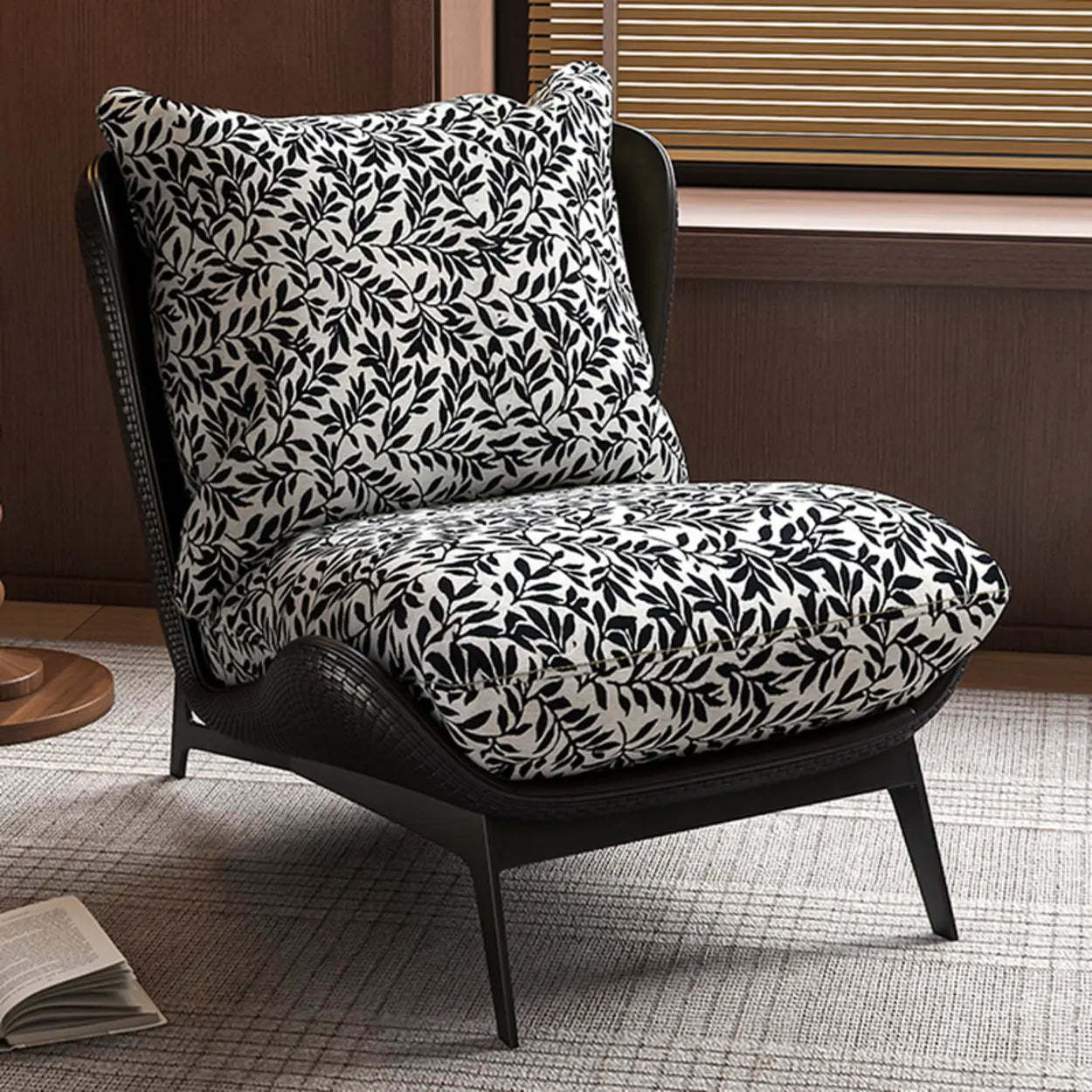 Modern Flannel Reclining Accent Chair