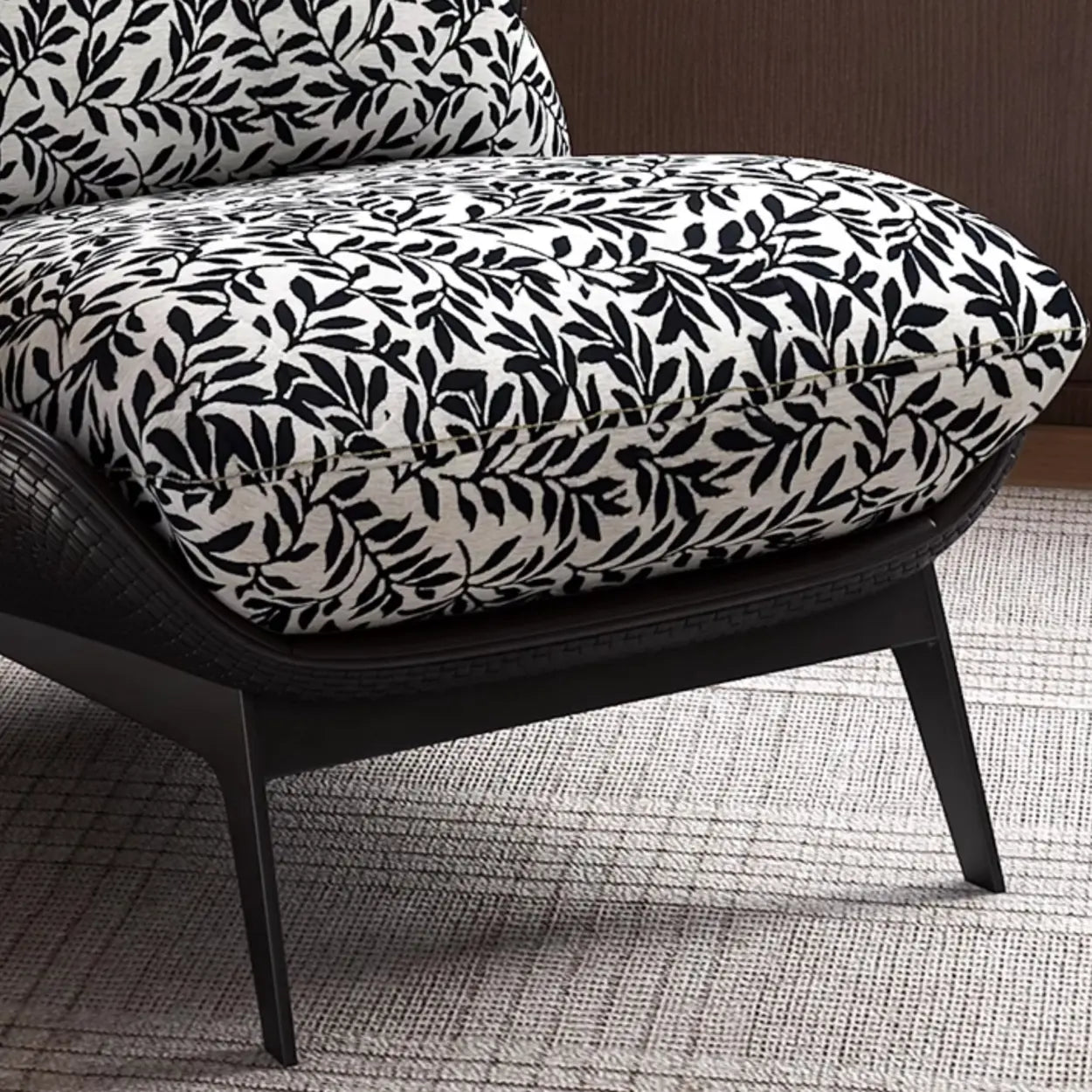 Modern Flannel Reclining Accent Chair