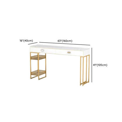 Modern Home Bar Height Table with Shelves