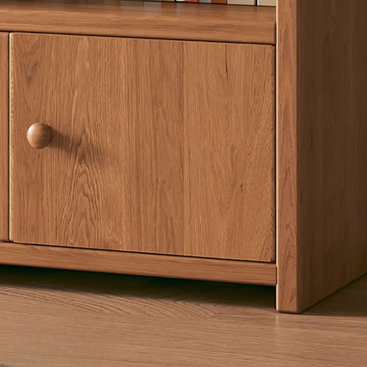 Horizontal Wooden Closed-Back Bookcase