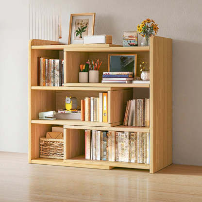 Horizontal Wooden Closed-Back Bookcase