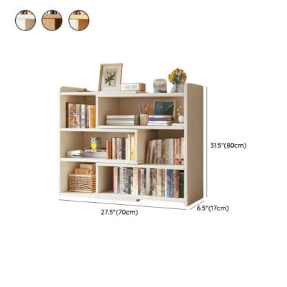 Horizontal Wooden Closed-Back Bookcase