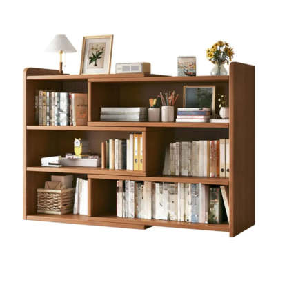 Horizontal Wooden Closed-Back Bookcase