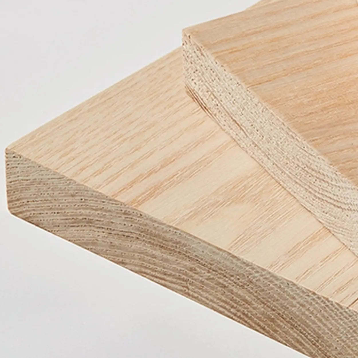 Industrial Wood Wave 4-Tier Bookshelf