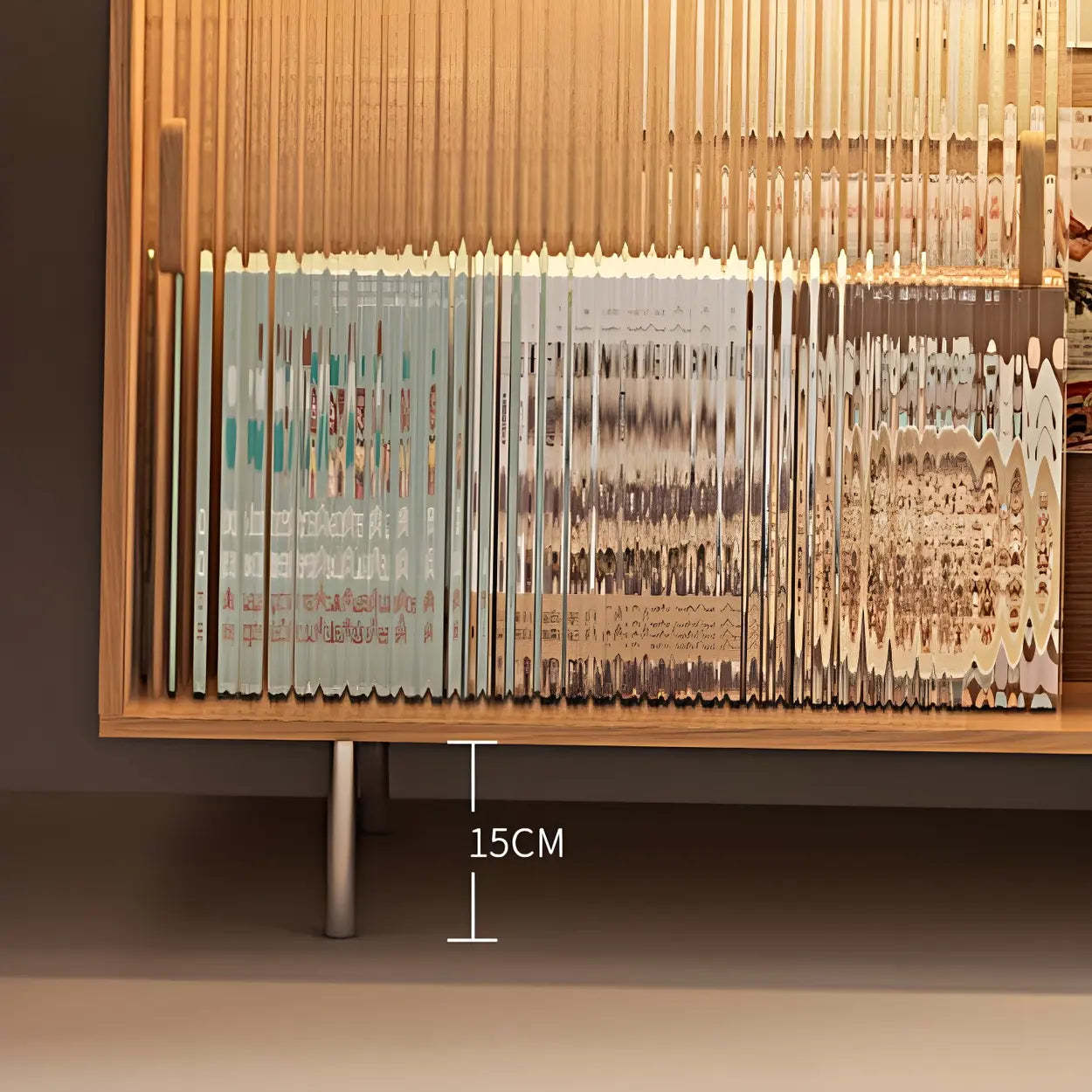 Modern L-Shaped Counter Height Bar Table with Cabinet