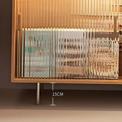 Modern L-Shaped Counter Height Bar Table with Cabinet