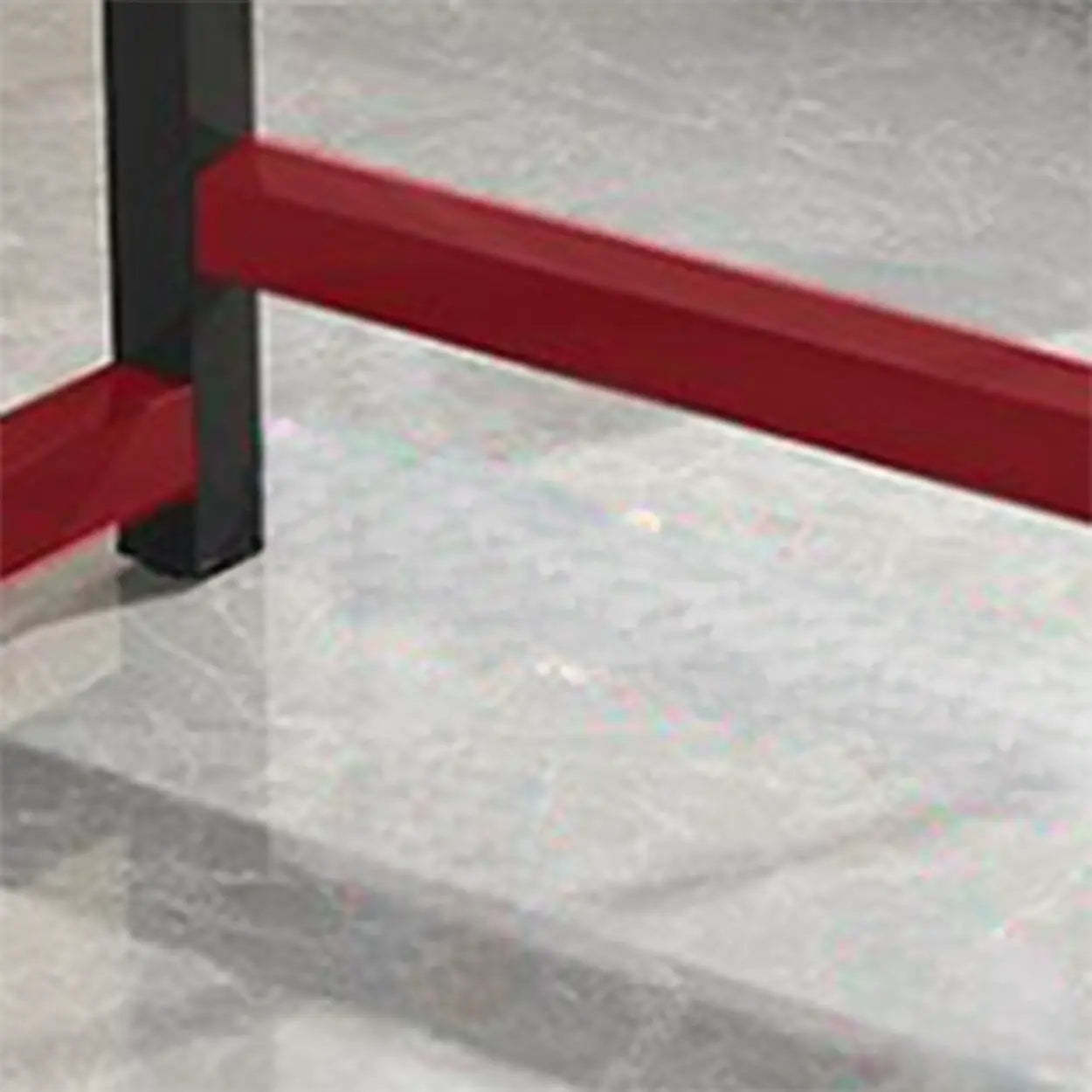 Modern Gray Wood L-Shape H-Base Computer Desk — Right Hand Return / Table Only