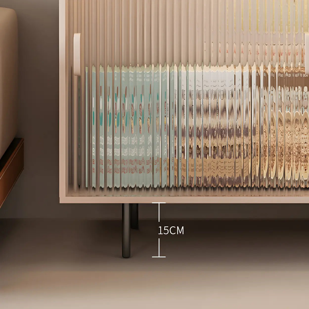 Modern L-Shaped Extendable Bar Table with Storage