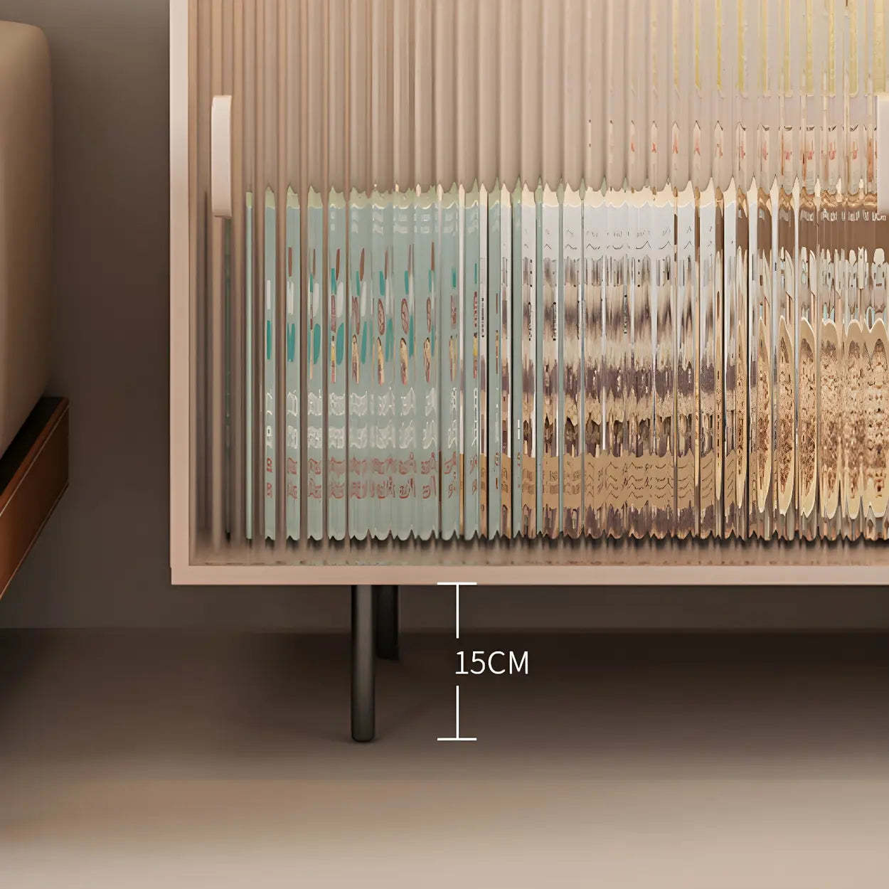 Modern L-Shaped Extendable Bar Table with Storage