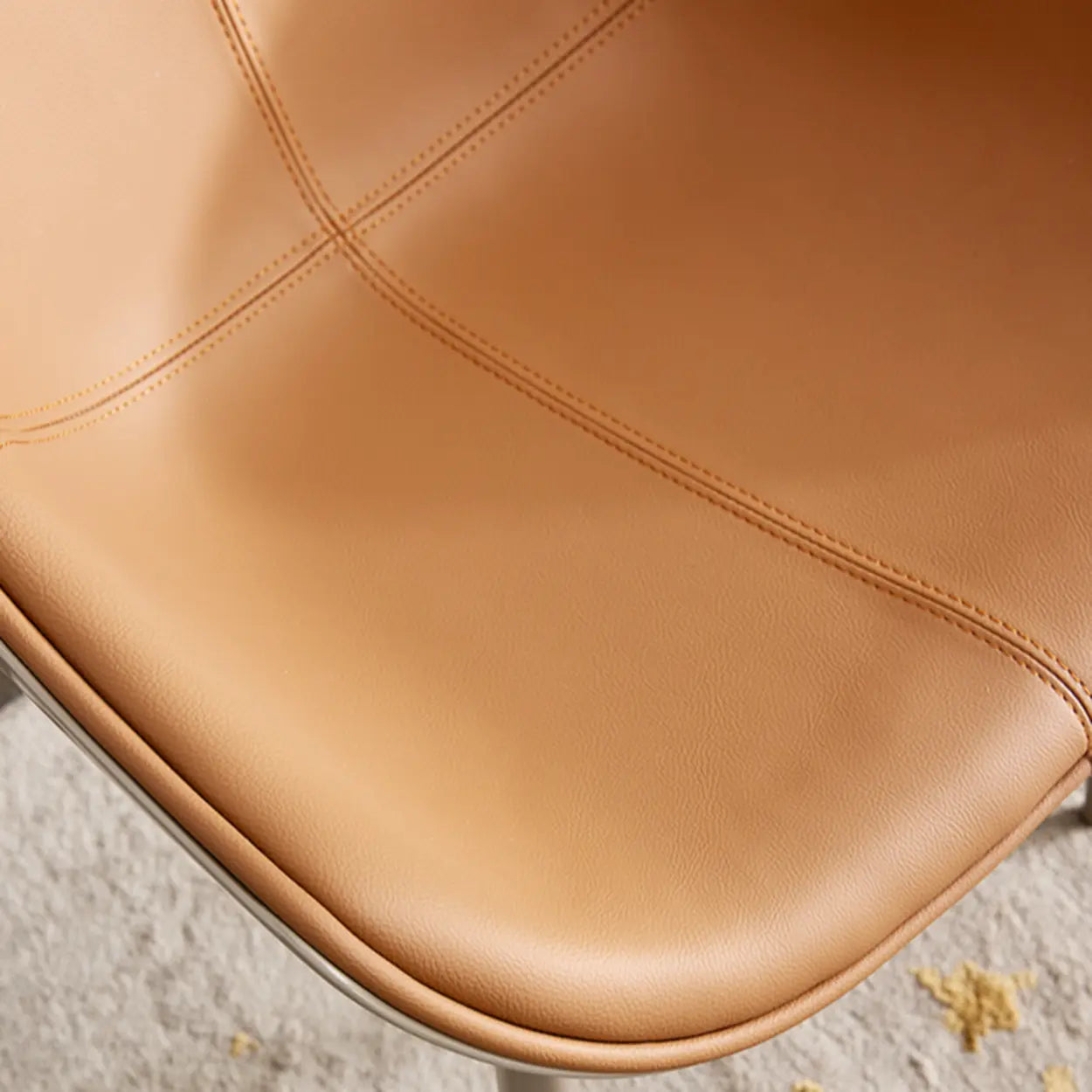 Modern Leather Armless Dining Chair