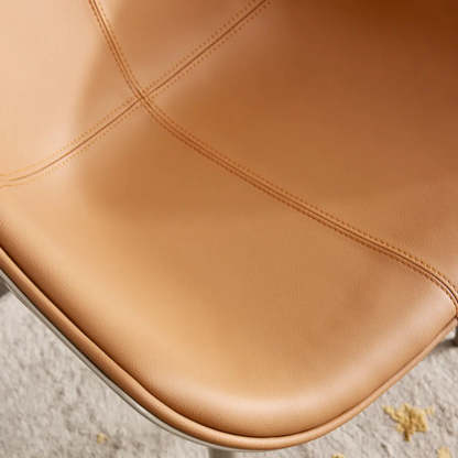 Modern Leather Armless Dining Chair