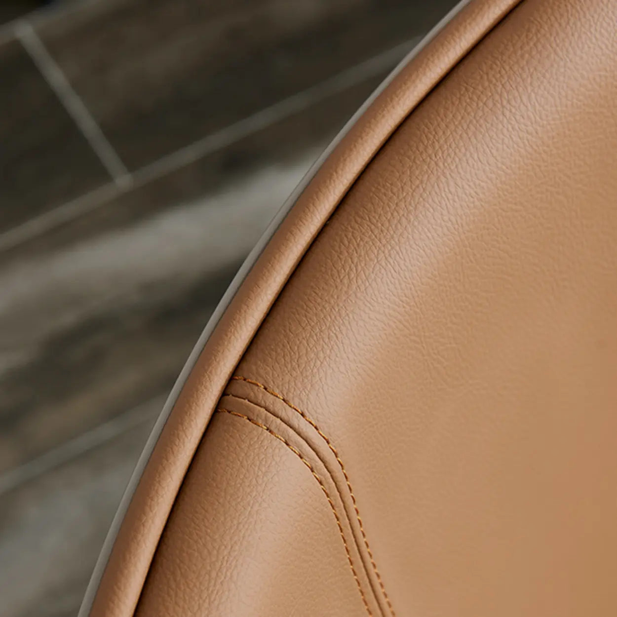 Modern Leather Armless Dining Chair