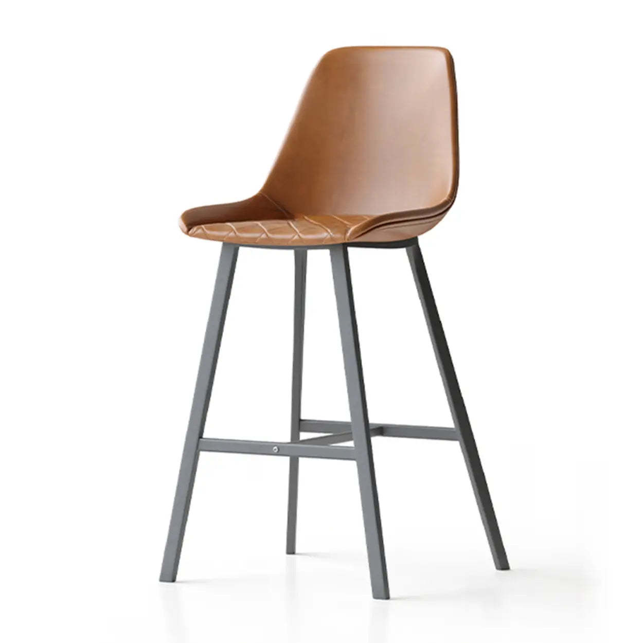 Lighom modern counter high gray bar & counter stools — Brown