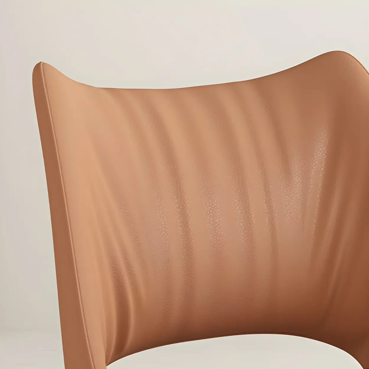 Modern Leather Open Back Dining Chair