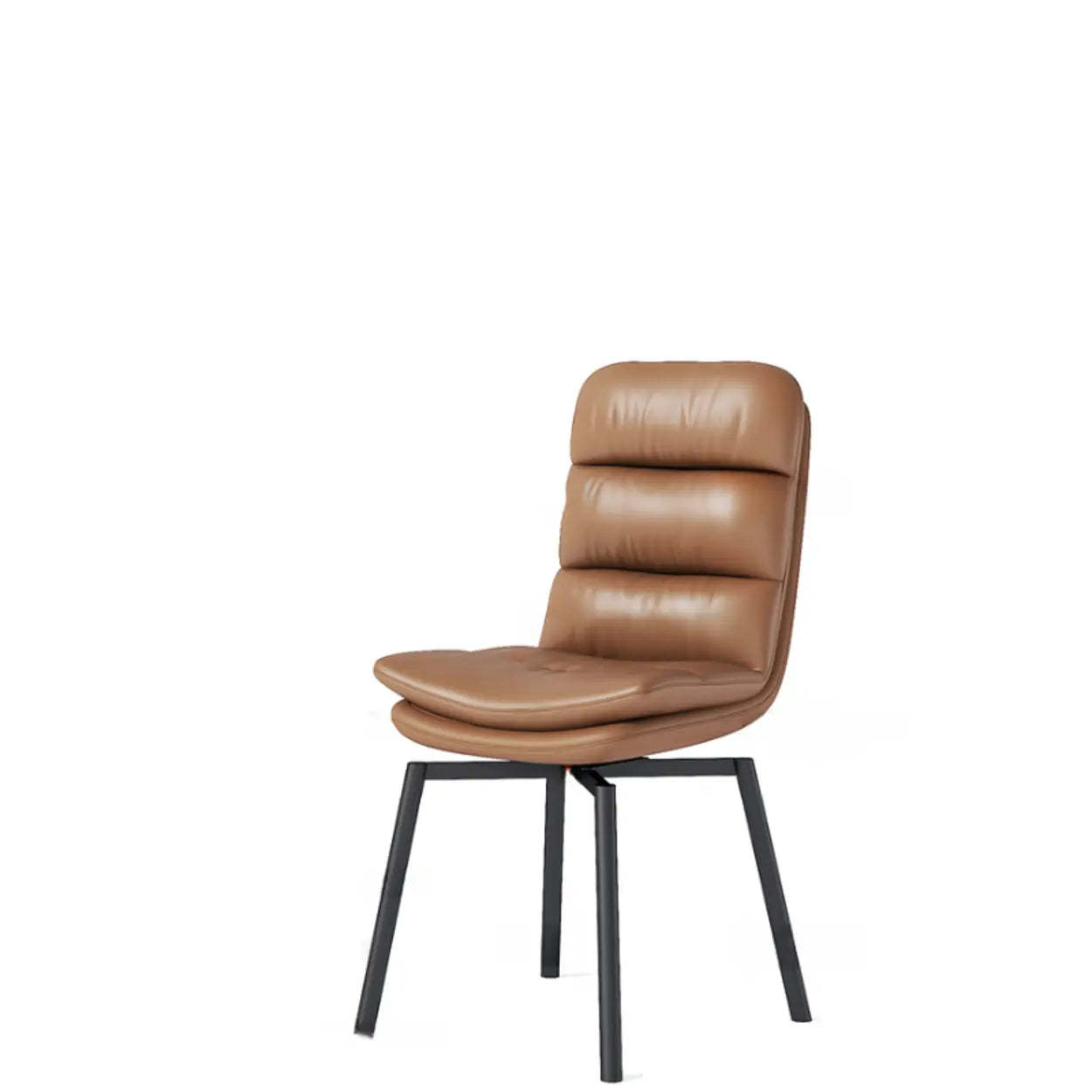 Modern Leather Padded Swivel Dining Chair