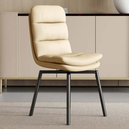 Modern Leather Padded Swivel Dining Chair — Croci
