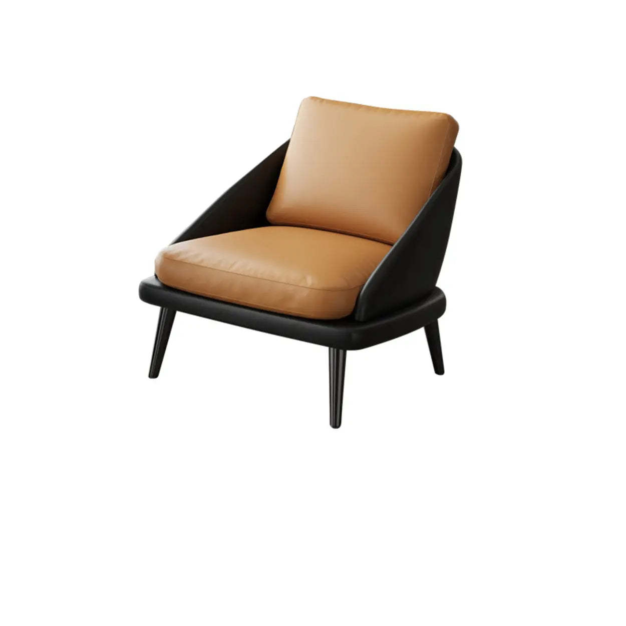 Black leather office chairs - modern