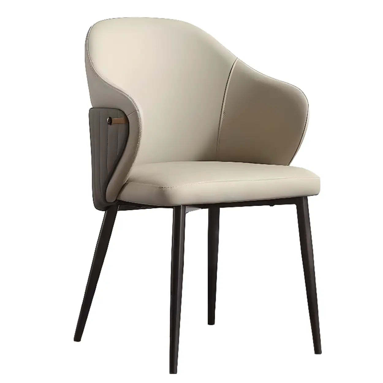 Modern Leather Upholstered Dining Chair