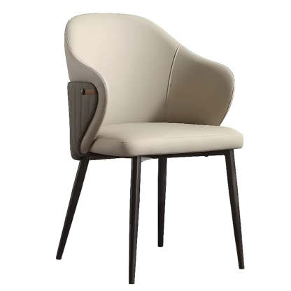 Modern Leather Upholstered Dining Chair