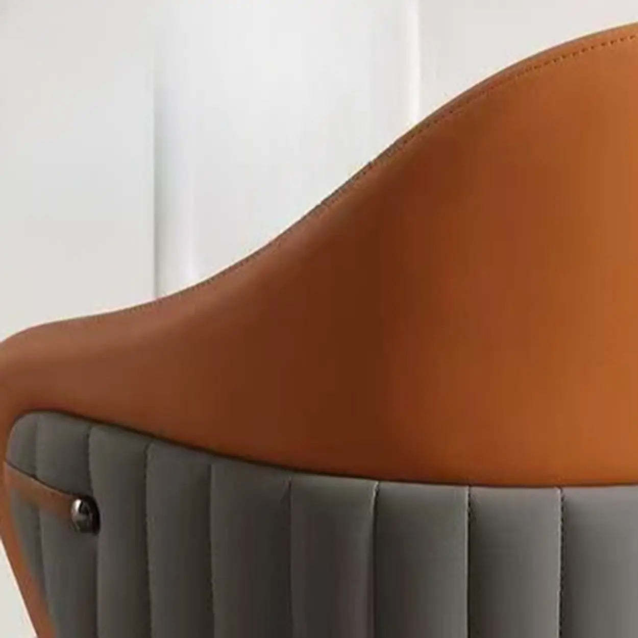 Modern Leather Upholstered Dining Chair