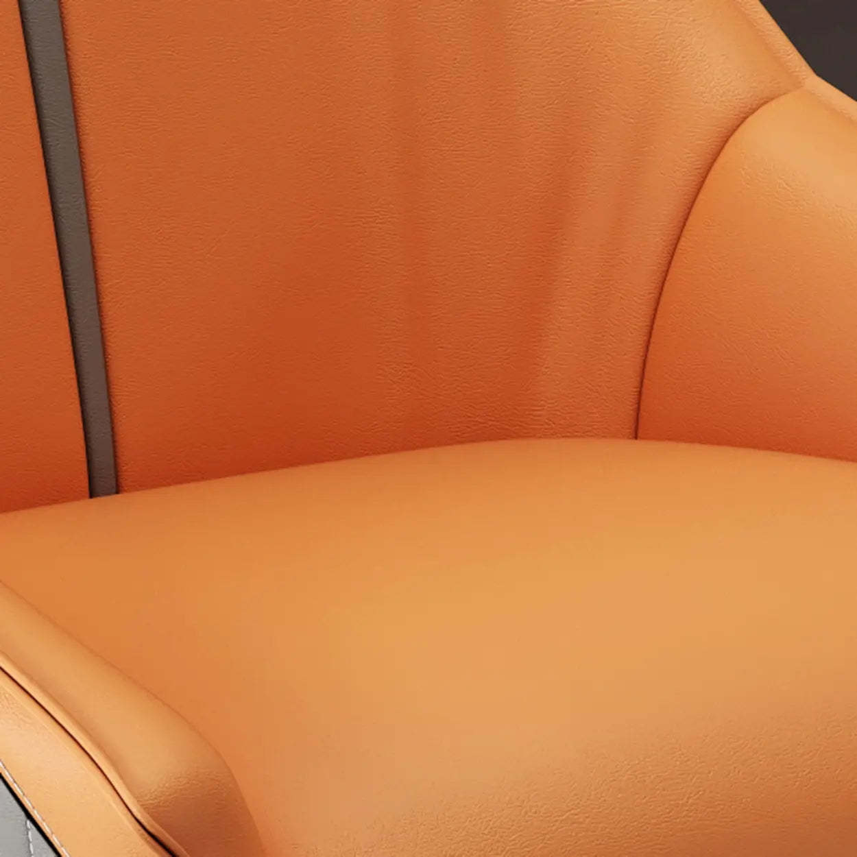 Modern Leather Accent Dining Chair