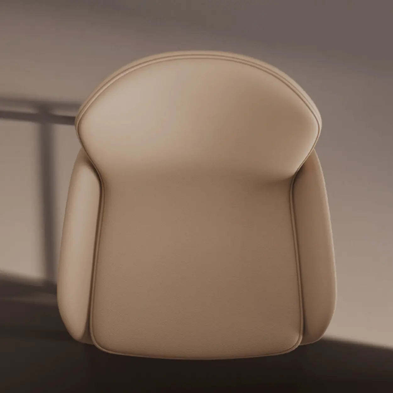 Modern Leather Bar Stool with Arm Footrest