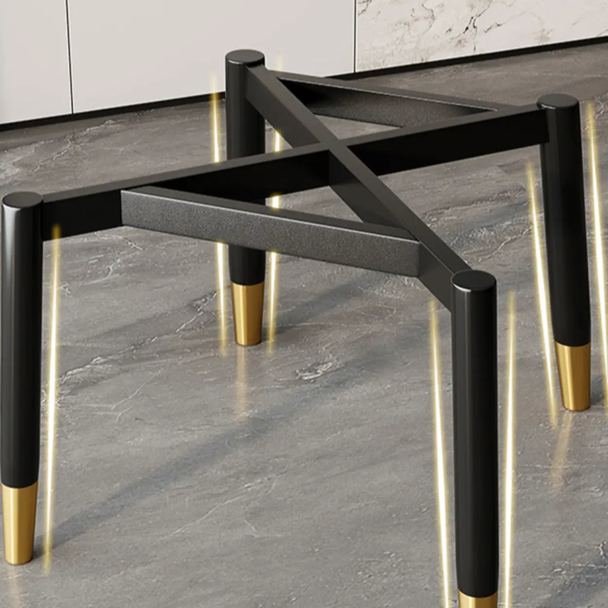 Modern Leather Dining Chair with Armrests
