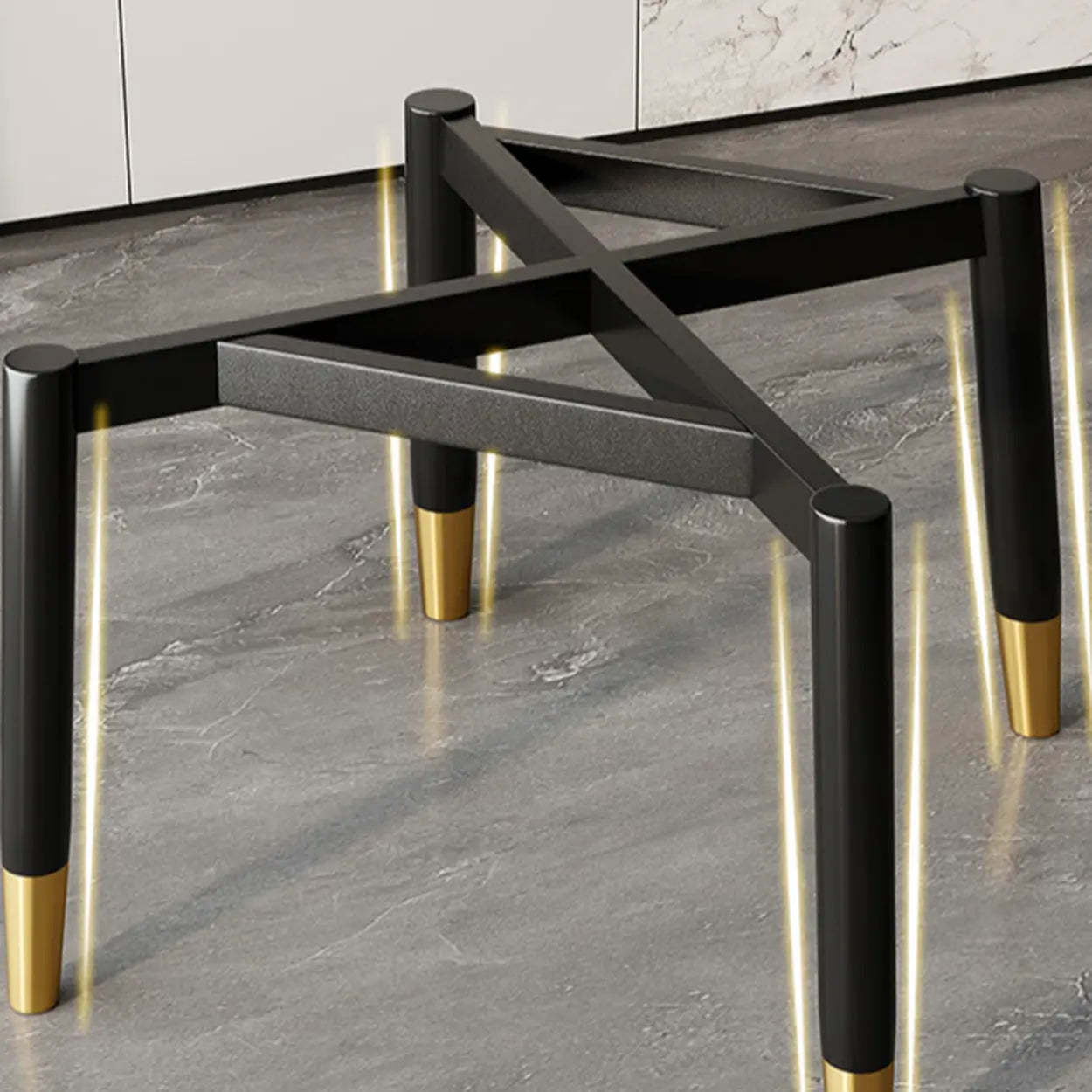 Modern Leather Dining Chair with Armrests