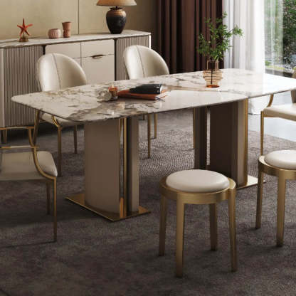 Modern Leather Ergonomic Dining Arm Chair — Top Grain Leather / Gray