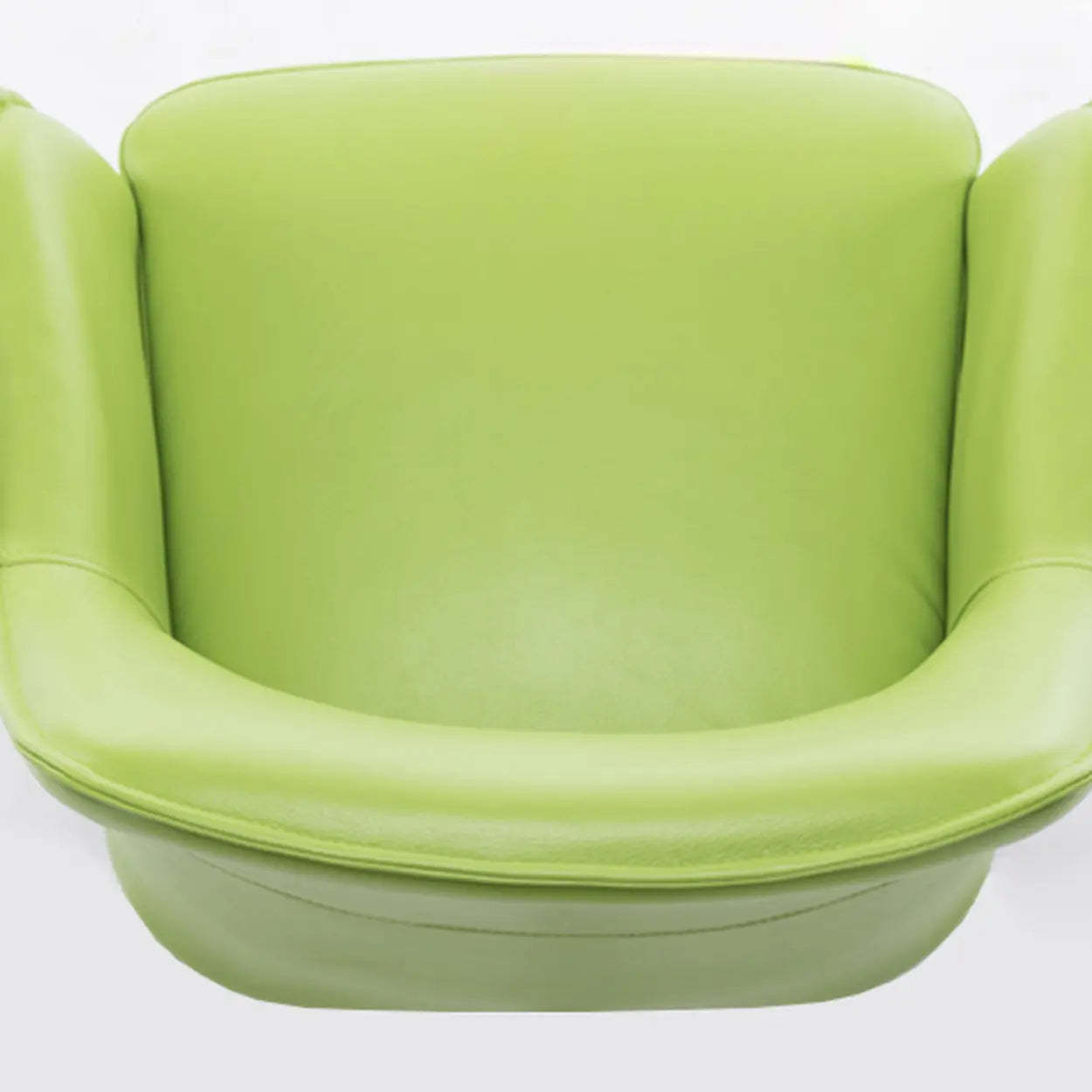 Modern Leather Swivel Dining Chair with Wood Legs