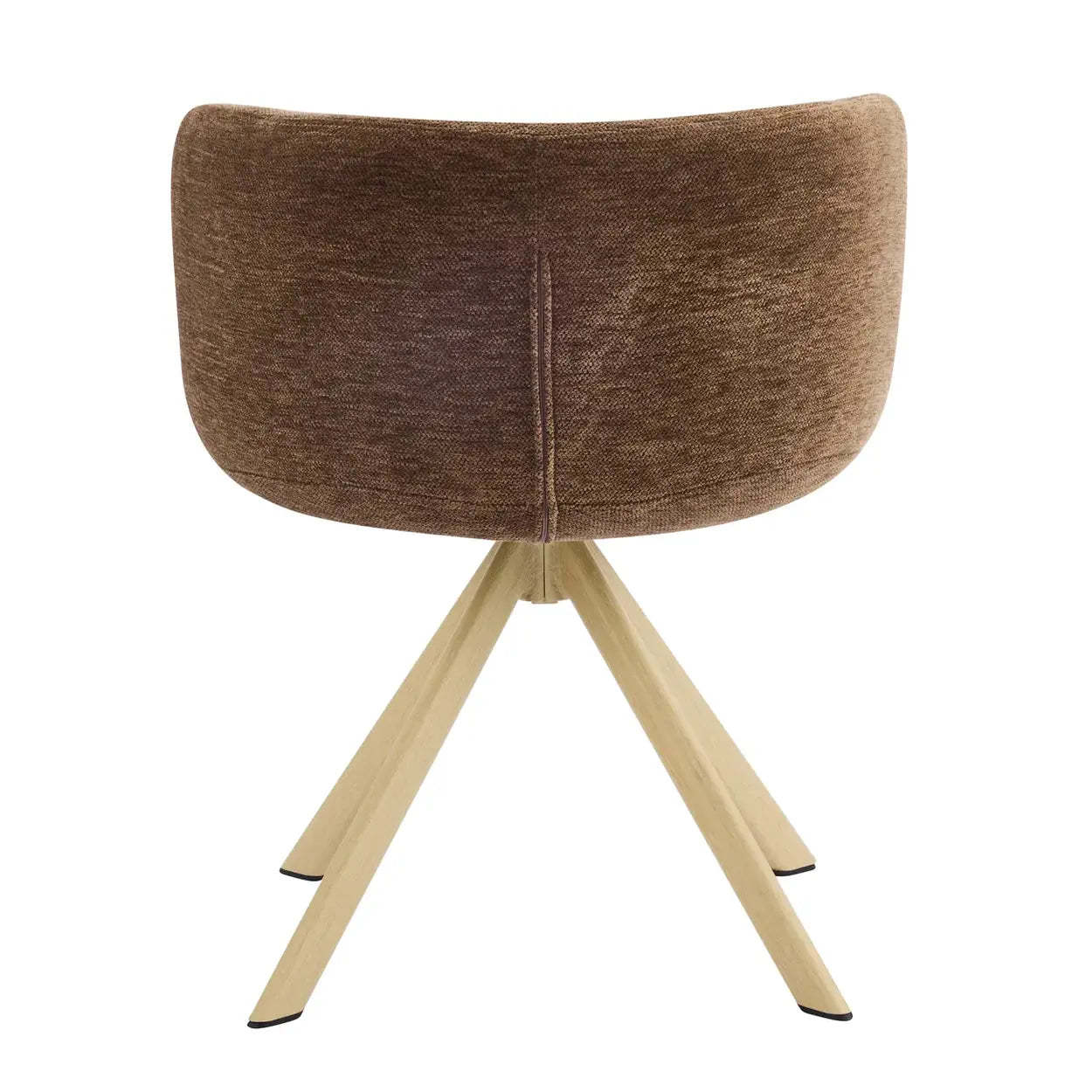 Modern Low-Back Fabric Swivel Dining Chairs Set of 2