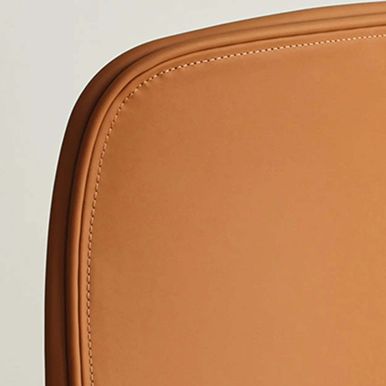 Modern Brown Leather Low-Back Office Chair